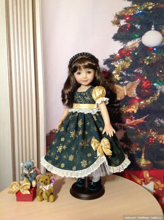 Новогодний наряд для куколки Эффнер (фото 8)