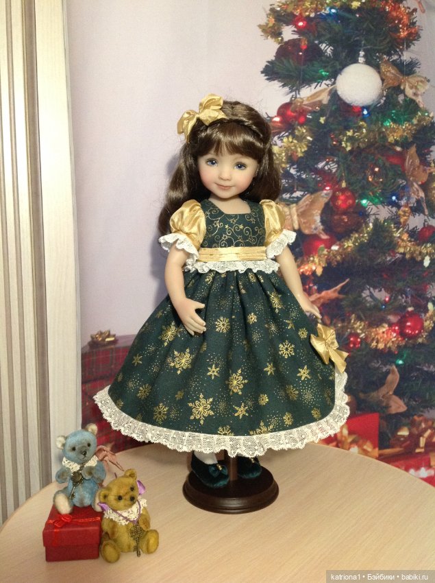 Новогодний наряд для куколки Эффнер (фото 6)