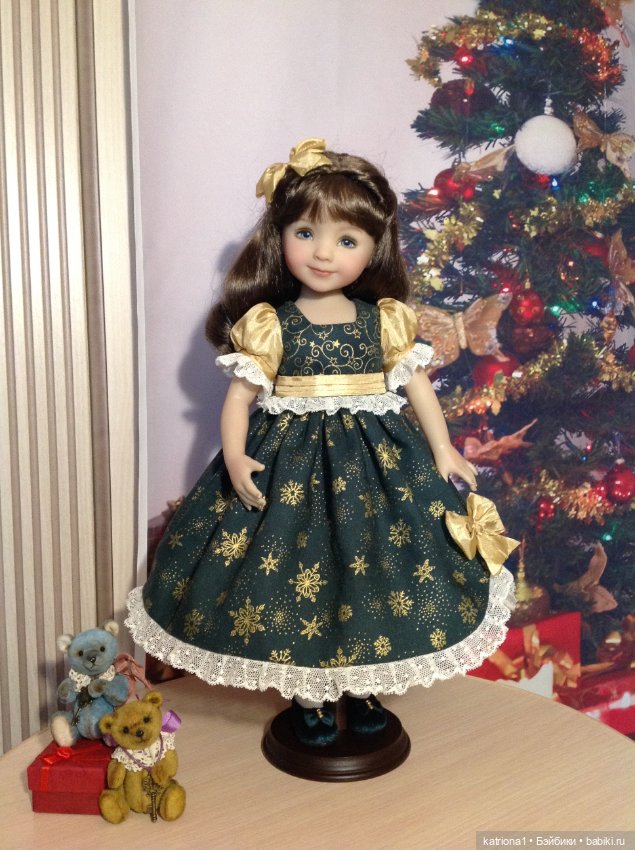 Новогодний наряд для куколки Эффнер (фото 3)