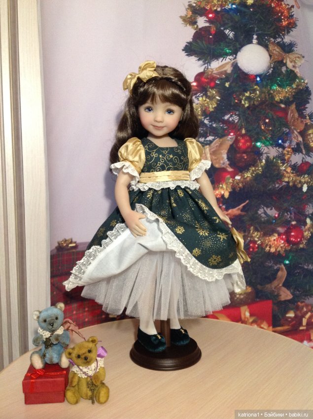 Новогодний наряд для куколки Эффнер (фото 7)
