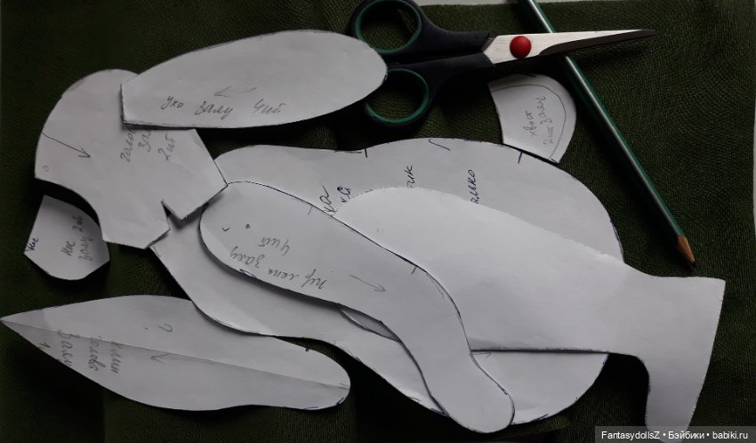 Мастер-класс мягкая игрушка заяц Zlata's fantasy dolls Часть1,2,3 (фото 4)