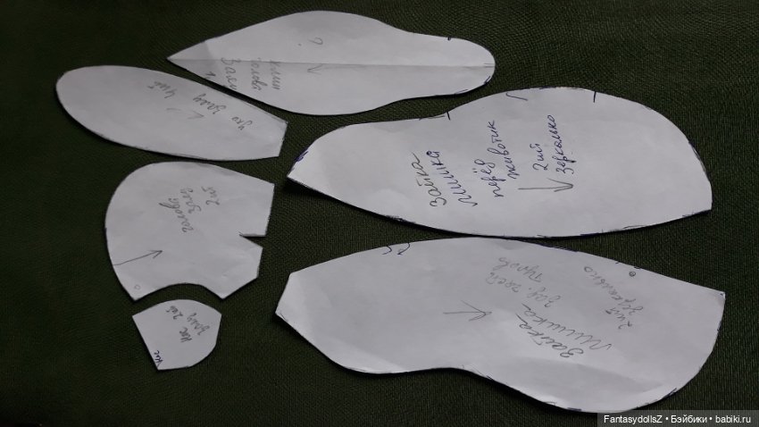 Мастер-класс мягкая игрушка заяц Zlata's fantasy dolls Часть1,2,3 (фото 5)