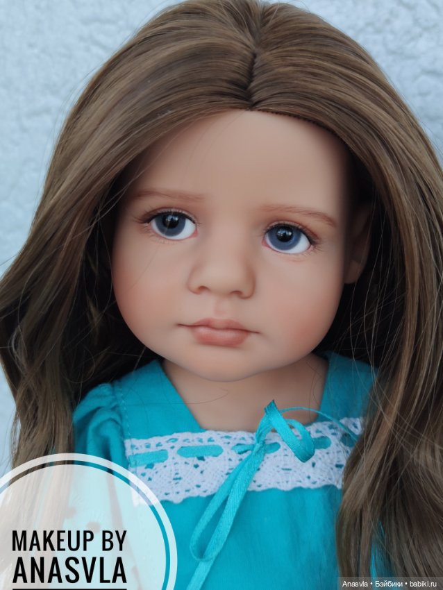 Грета — ООАК и кастом кукол Gotz (Готц): перерисовка (фото 4)