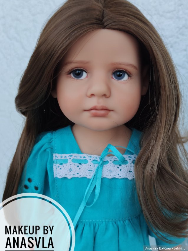 Грета — ООАК и кастом кукол Gotz (Готц): перерисовка (фото 9)