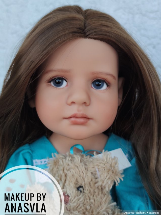 Грета — ООАК и кастом кукол Gotz (Готц): перерисовка (фото 3)