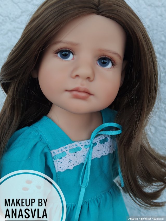 Грета — ООАК и кастом кукол Gotz (Готц): перерисовка (фото 7)