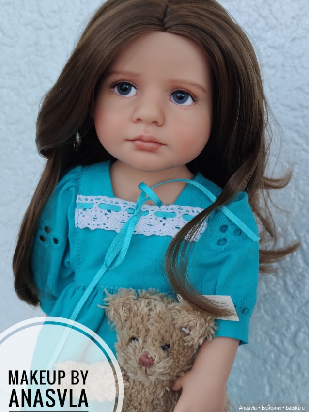 Грета — ООАК и кастом кукол Gotz (Готц): перерисовка (фото 10)