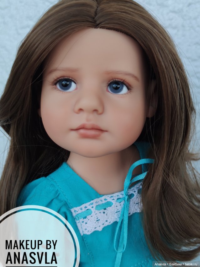 Грета — ООАК и кастом кукол Gotz (Готц): перерисовка (фото 6)