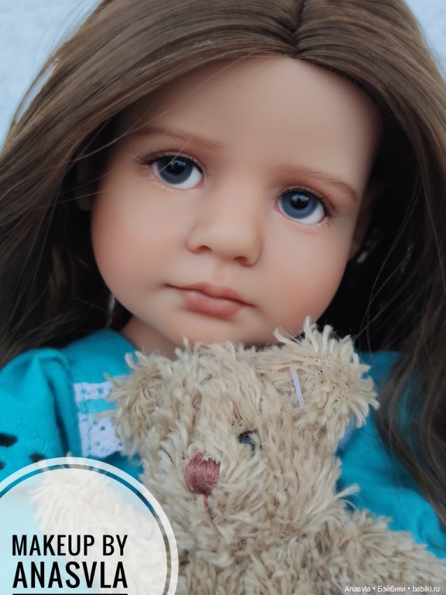 Грета — ООАК и кастом кукол Gotz (Готц): перерисовка (фото 2)