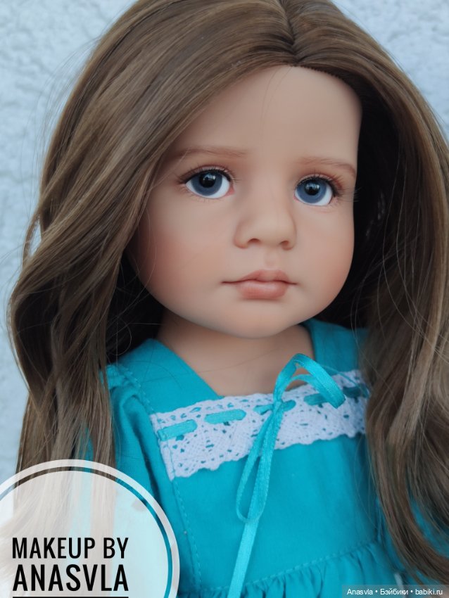 Грета — ООАК и кастом кукол Gotz (Готц): перерисовка (фото 5)