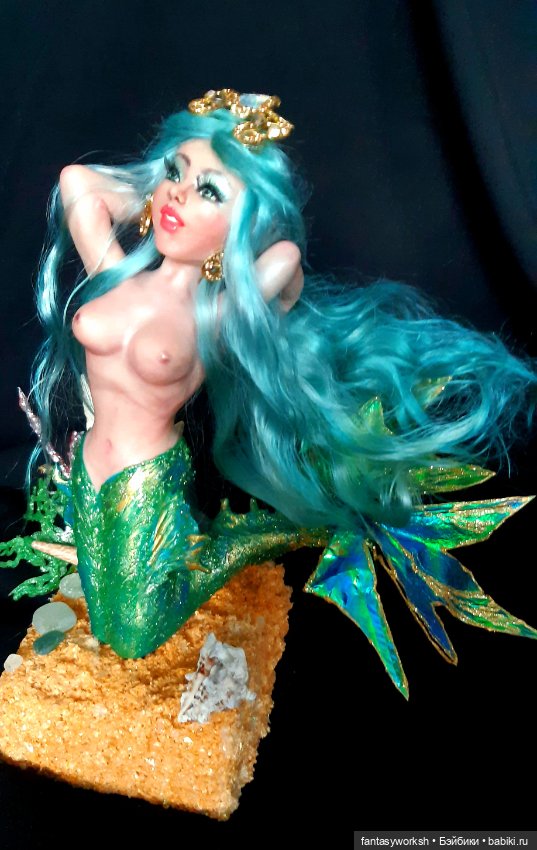 "Ундина" Авторская кукла Натальи Игнатьевой. Для тех, кто соскучился по морю (фото 10)