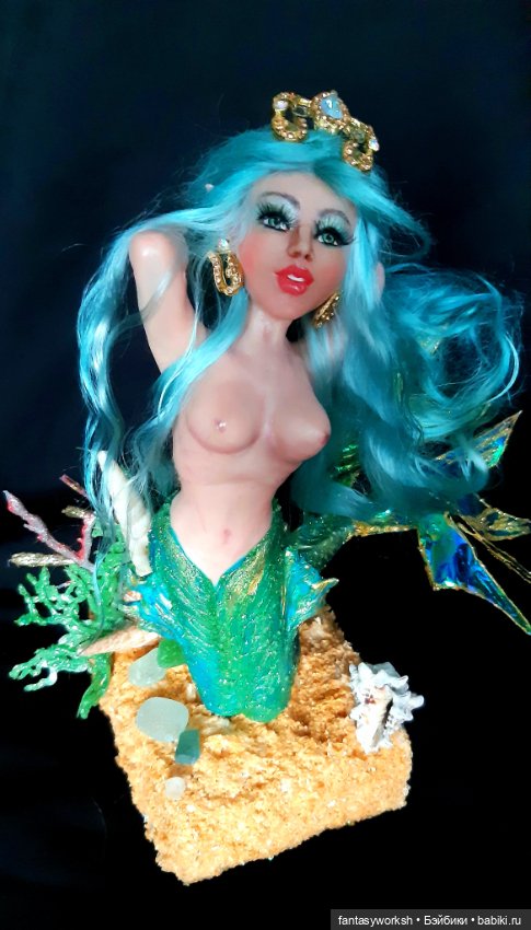 "Ундина" Авторская кукла Натальи Игнатьевой. Для тех, кто соскучился по морю (фото 2)