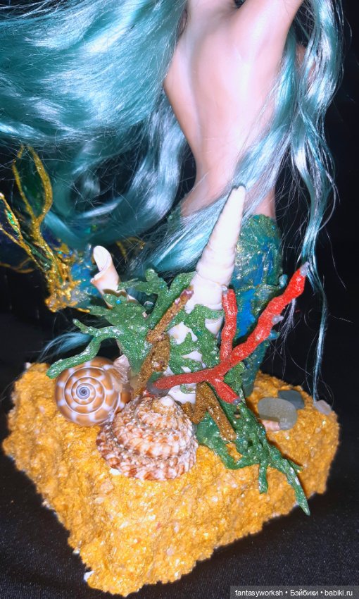 "Ундина" Авторская кукла Натальи Игнатьевой. Для тех, кто соскучился по морю (фото 5)