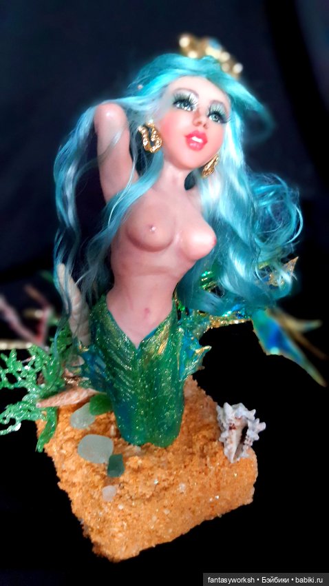 "Ундина" Авторская кукла Натальи Игнатьевой. Для тех, кто соскучился по морю (фото 6)