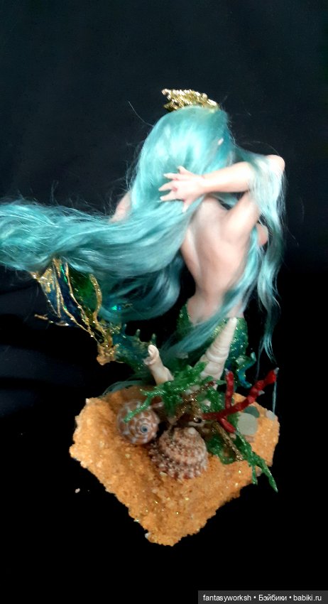 "Ундина" Авторская кукла Натальи Игнатьевой. Для тех, кто соскучился по морю (фото 4)