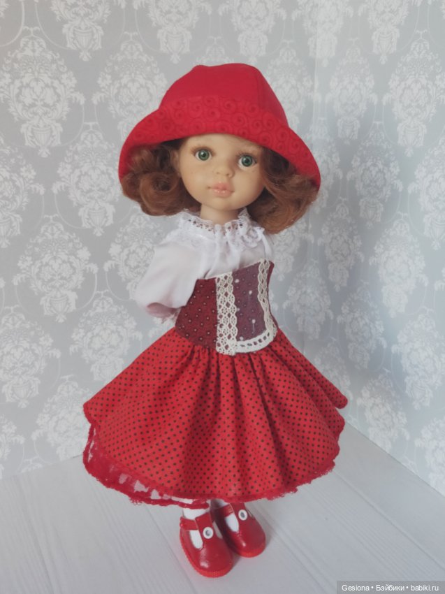 Кукла Фабрика игрушек Красная Шапочка №2, 45 см