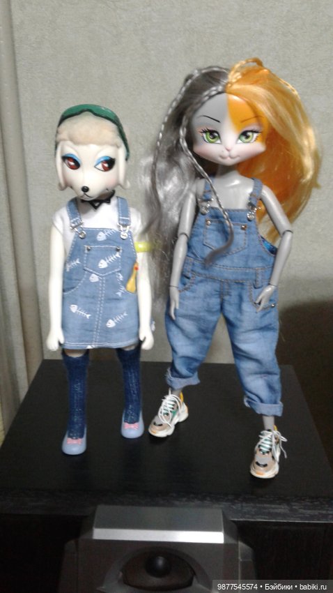 Винтажная собачка Питина с подружкой