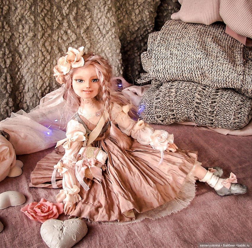 Текстильная шарнирная кукла. Fay (фото 8)