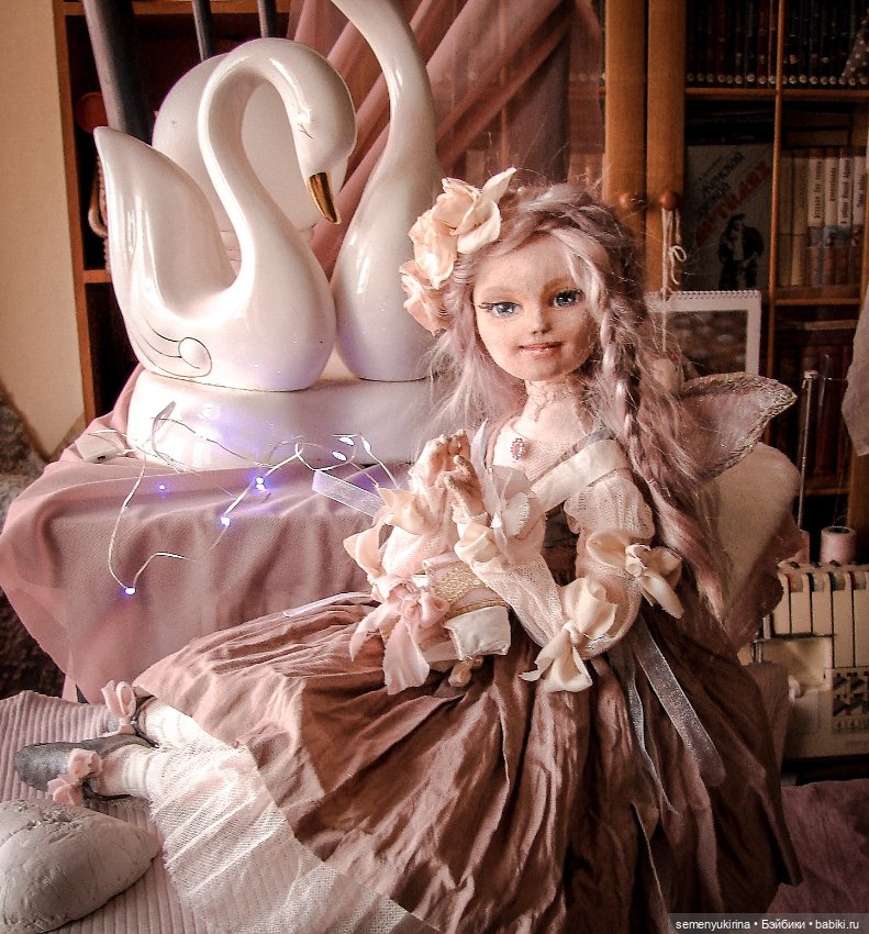 Текстильная шарнирная кукла. Fay (фото 7)