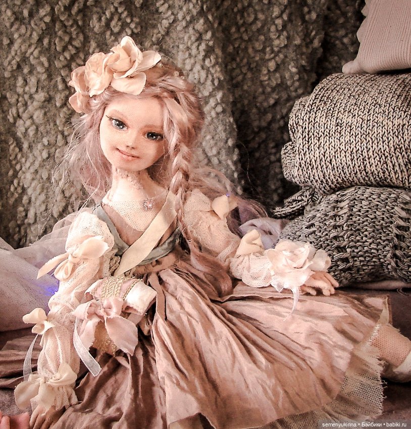 Текстильная шарнирная кукла. Fay (фото 9)