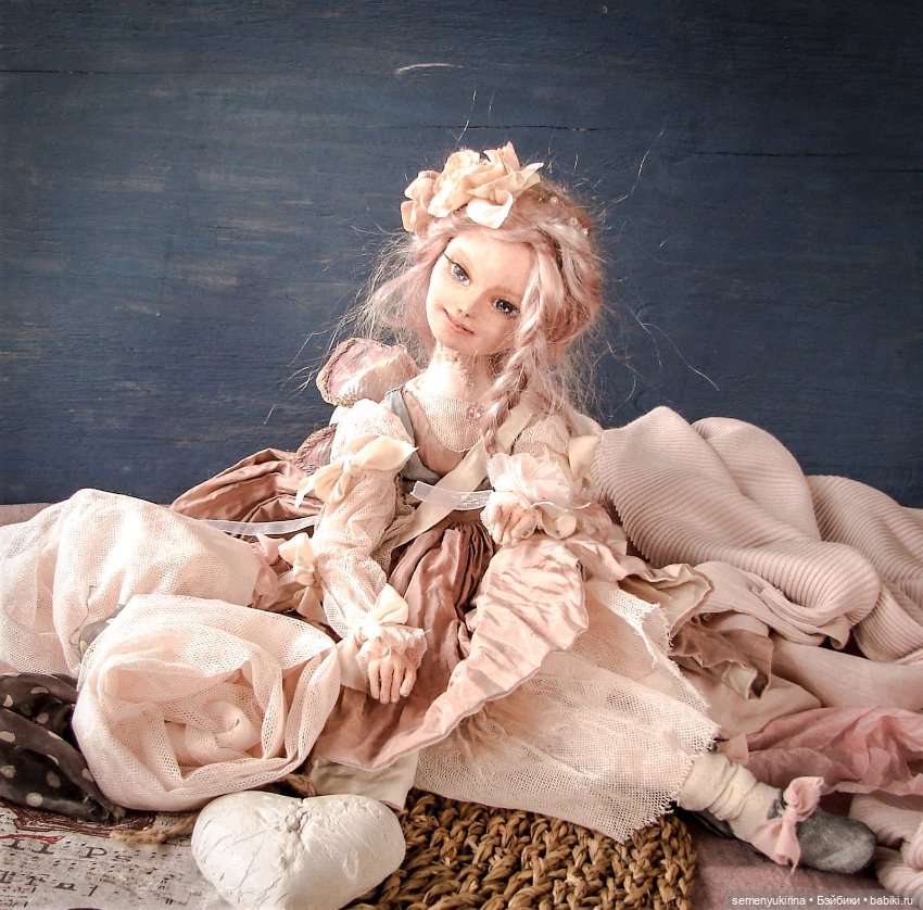 Текстильная шарнирная кукла. Fay (фото 4)