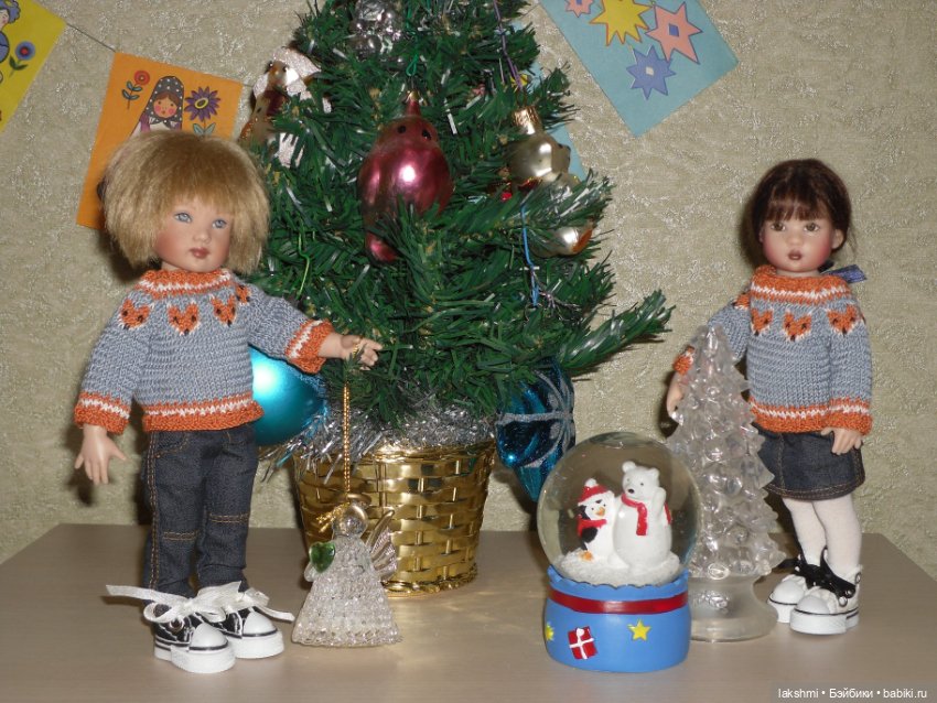 Люк и Лея наряжают елку — Куклы Helen Kish (Хелен Киш): Riley (Райли) (фото 3)
