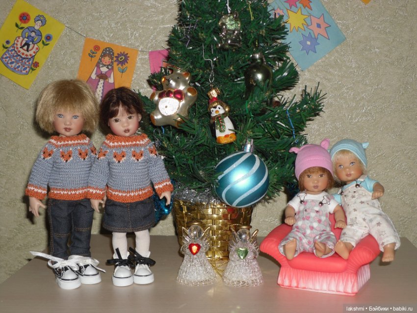 Люк и Лея наряжают елку — Куклы Helen Kish (Хелен Киш): Riley (Райли) (фото 7)