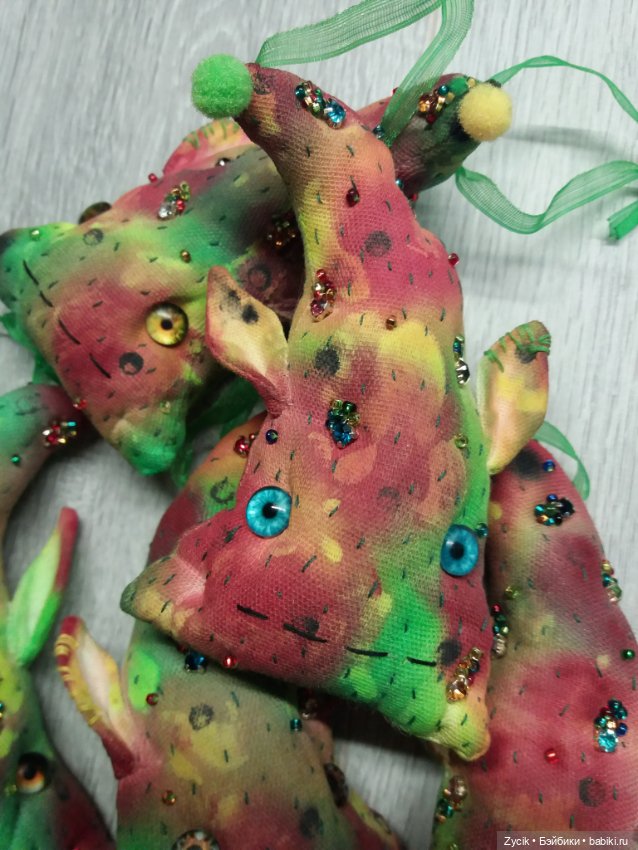 Веселые чердачные елки — Текстильные игрушки и примитивы: кофейные (фото 5)