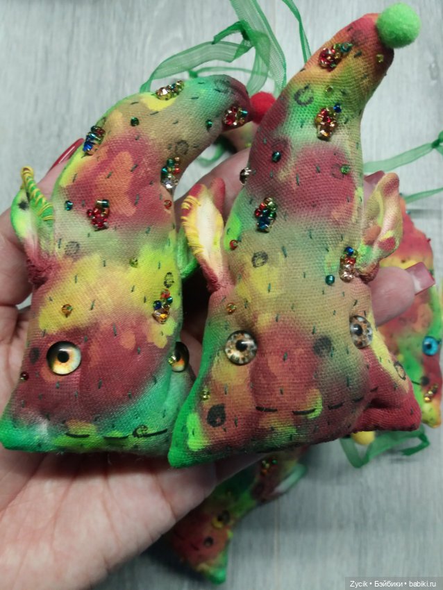 Веселые чердачные елки — Текстильные игрушки и примитивы: кофейные (фото 6)