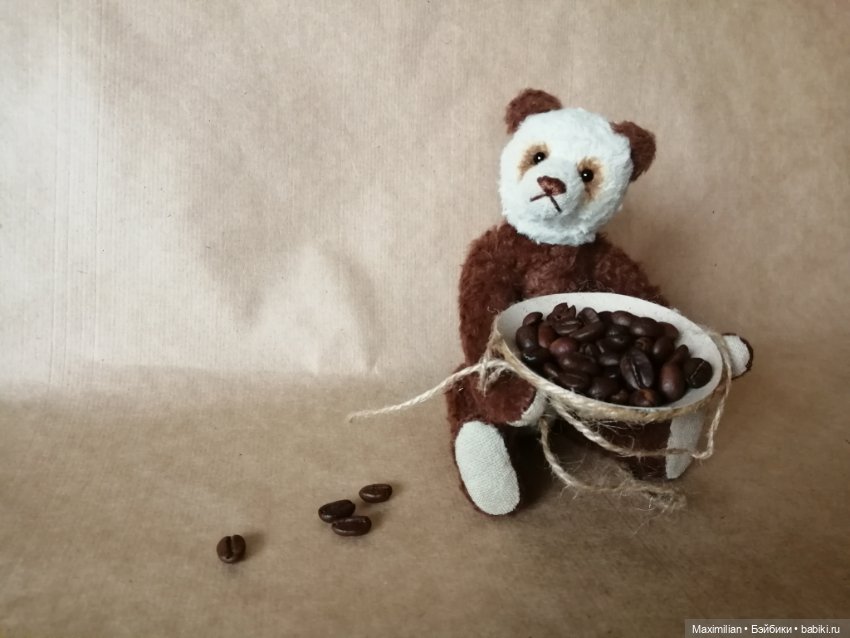 Тедди медведь. Кофейная панда (фото 3)