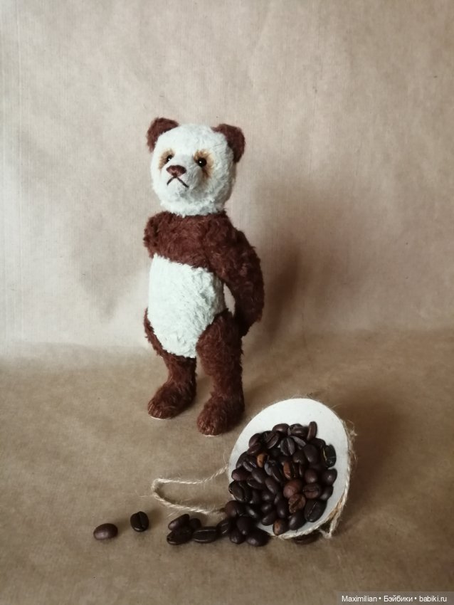 Тедди медведь. Кофейная панда