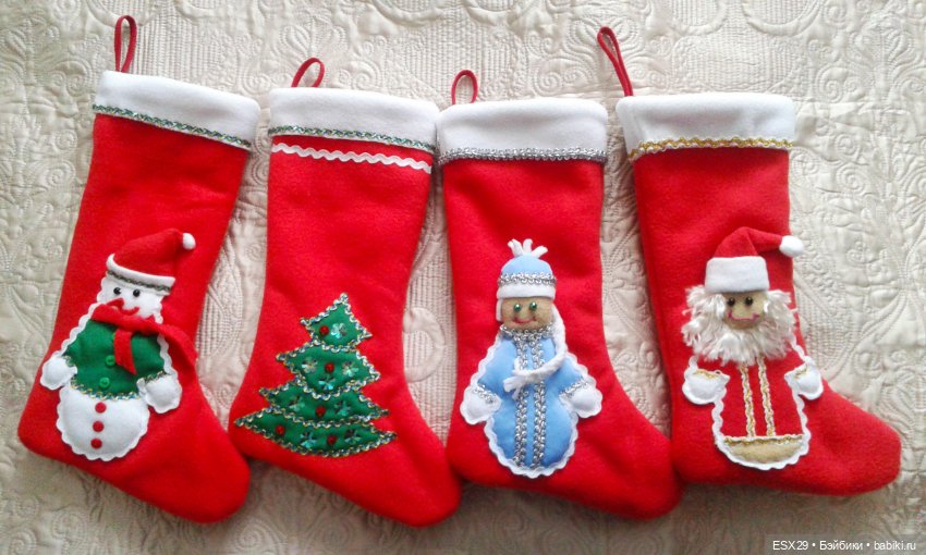 Новогодние поделки из флиса