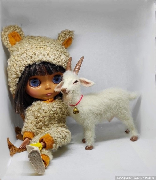 Козёл — Валяные игрушки из шерсти: сухое валяние (фото 8)