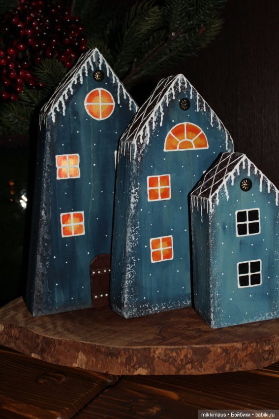 Новогодние домики Глазуновой Анны. Праздник приближается