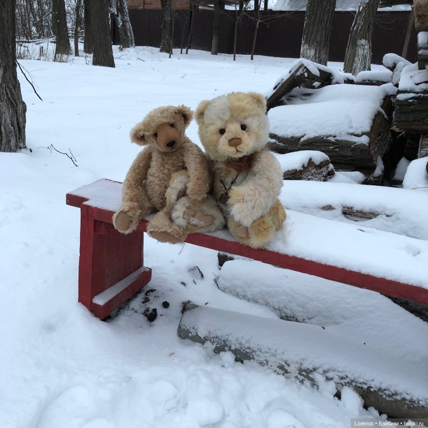 Снегопад — Авторские мишки Тедди и друзья: фото (фото 10)