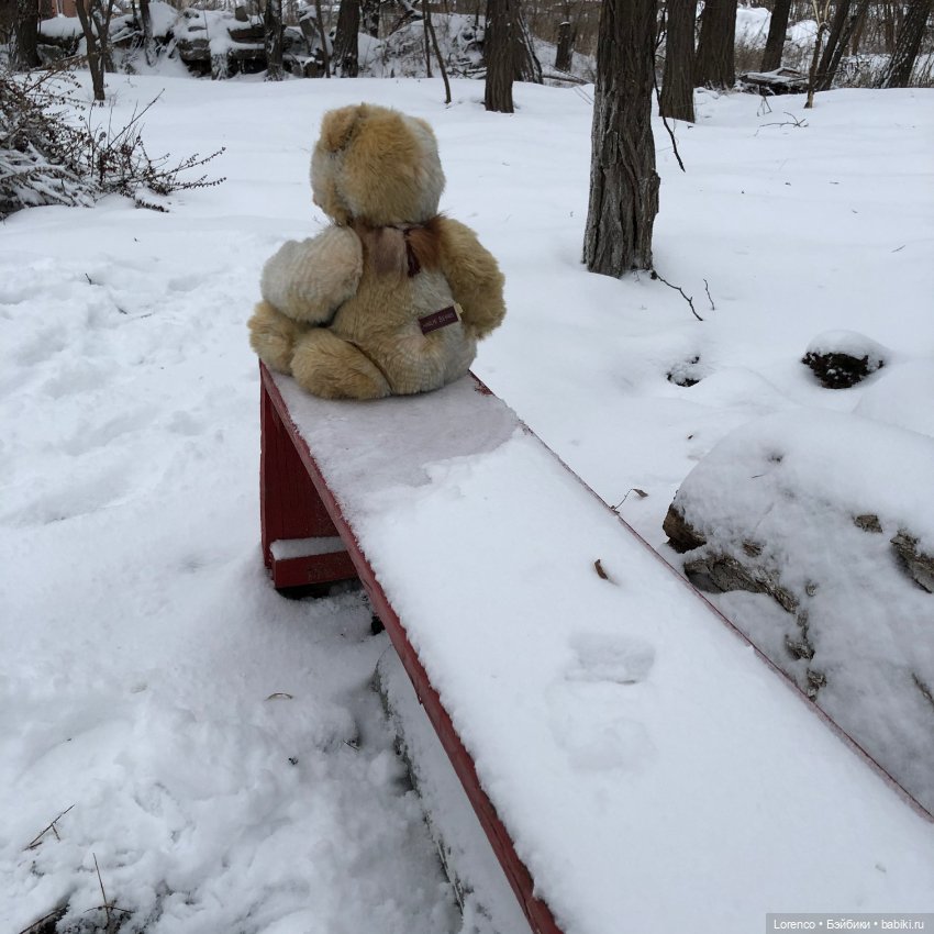 Снегопад — Авторские мишки Тедди и друзья: фото (фото 4)