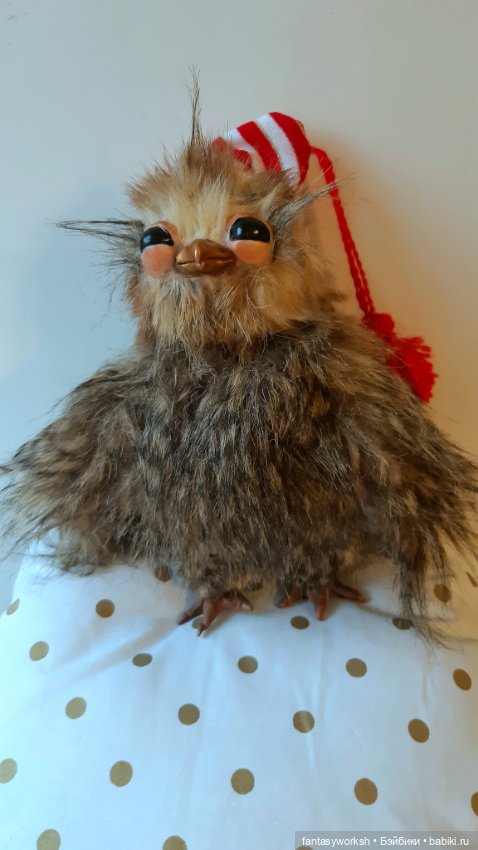 Совенок. Утро выходного дня. Авторская игрушка Натальи Игнатьевой (фото 9)