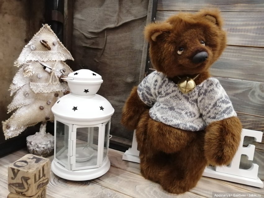 Brownie шоколадный мишка — Авторские мишки Тедди и друзья: фото (фото 4)