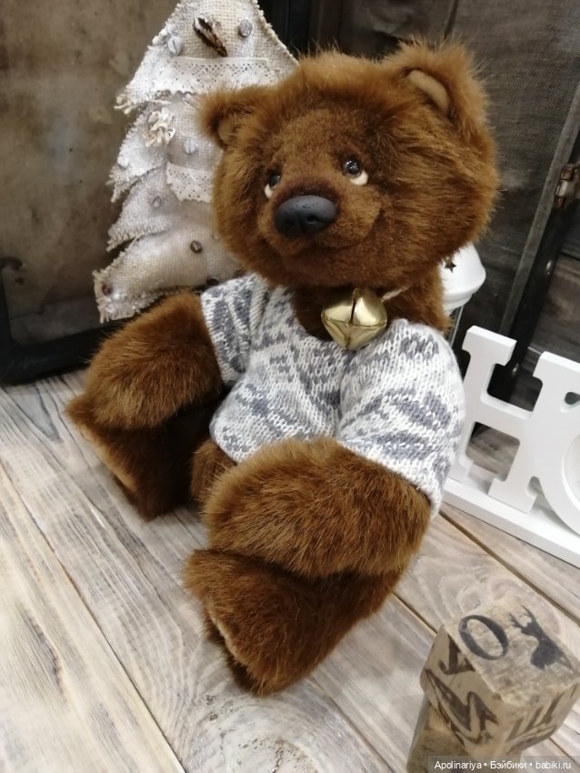 Brownie шоколадный мишка — Авторские мишки Тедди и друзья: фото