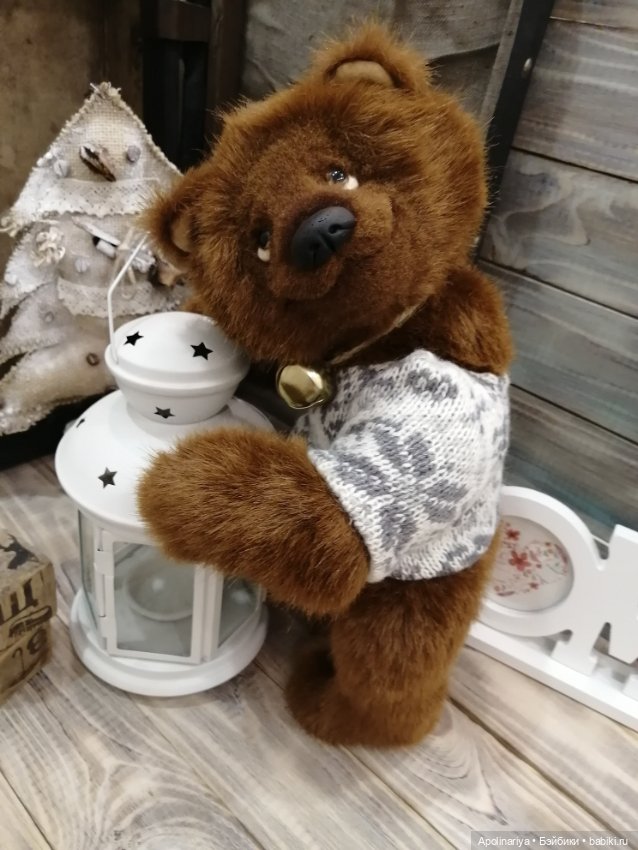 Brownie шоколадный мишка — Авторские мишки Тедди и друзья: фото (фото 7)