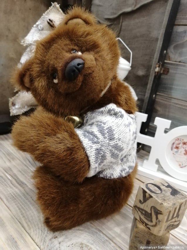 Brownie шоколадный мишка — Авторские мишки Тедди и друзья: фото (фото 10)