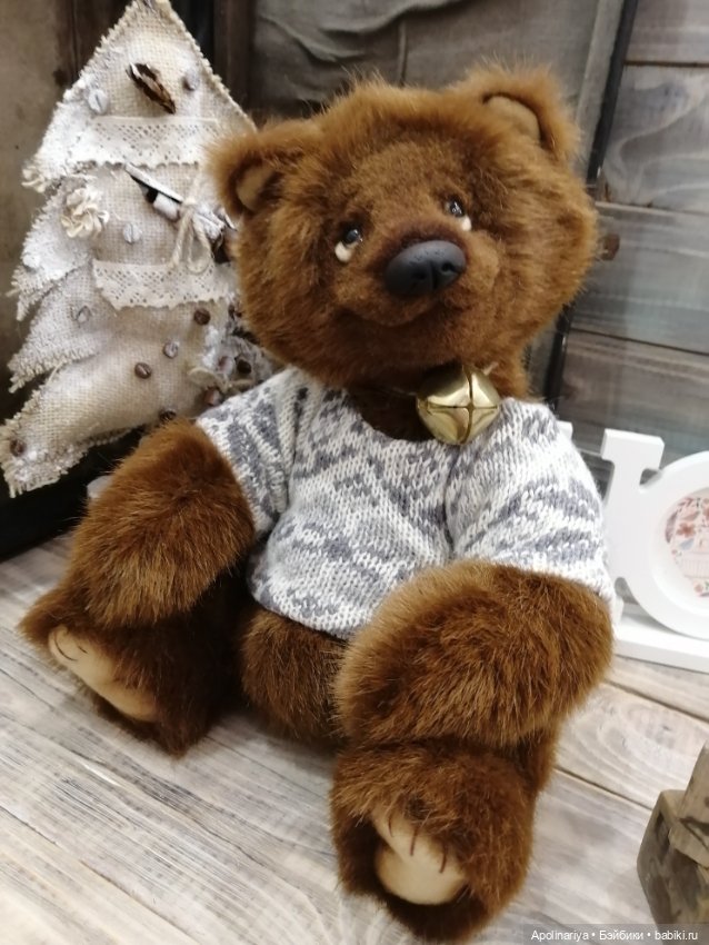 Brownie шоколадный мишка — Авторские мишки Тедди и друзья: фото