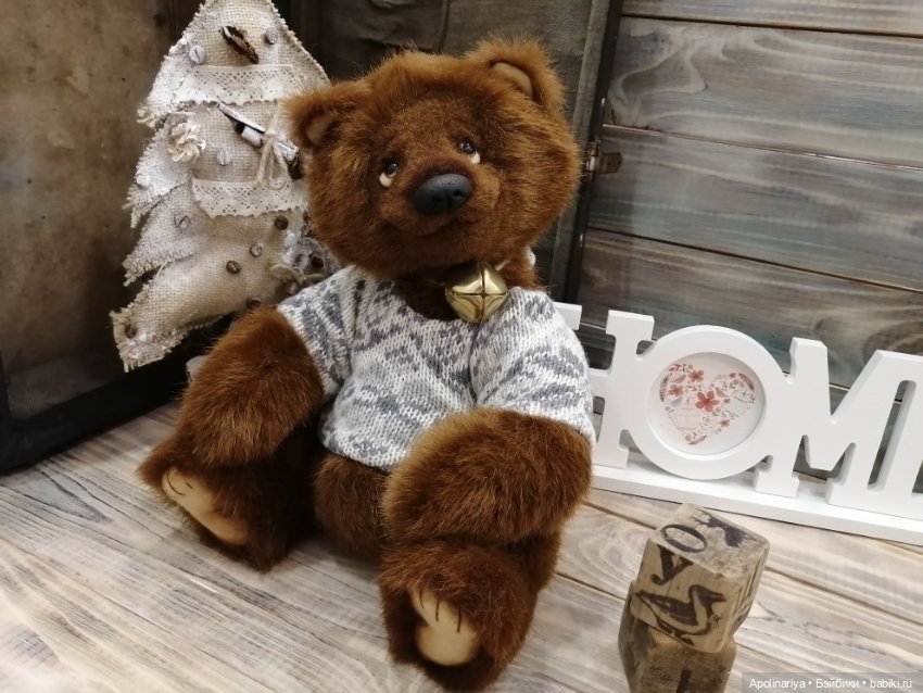 Brownie шоколадный мишка — Авторские мишки Тедди и друзья: фото