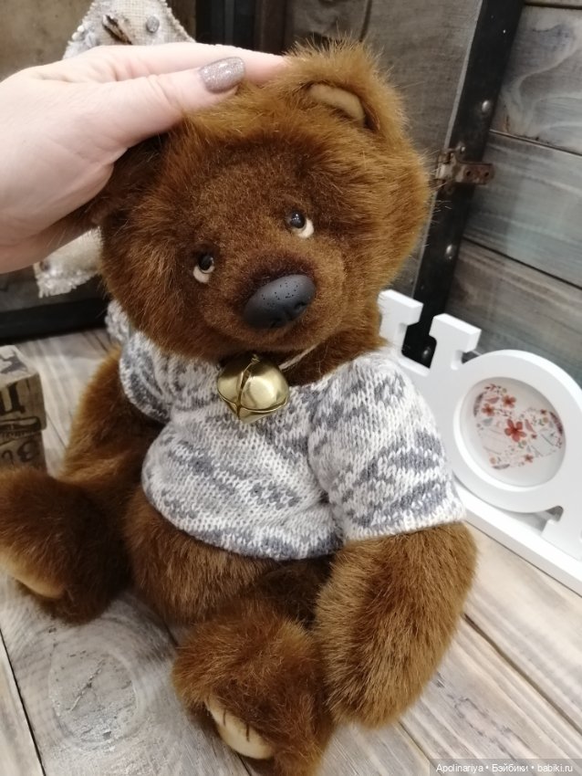 Brownie шоколадный мишка — Авторские мишки Тедди и друзья: фото (фото 2)