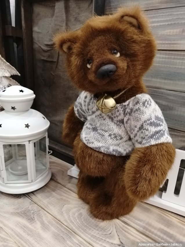 Brownie шоколадный мишка — Авторские мишки Тедди и друзья: фото (фото 6)