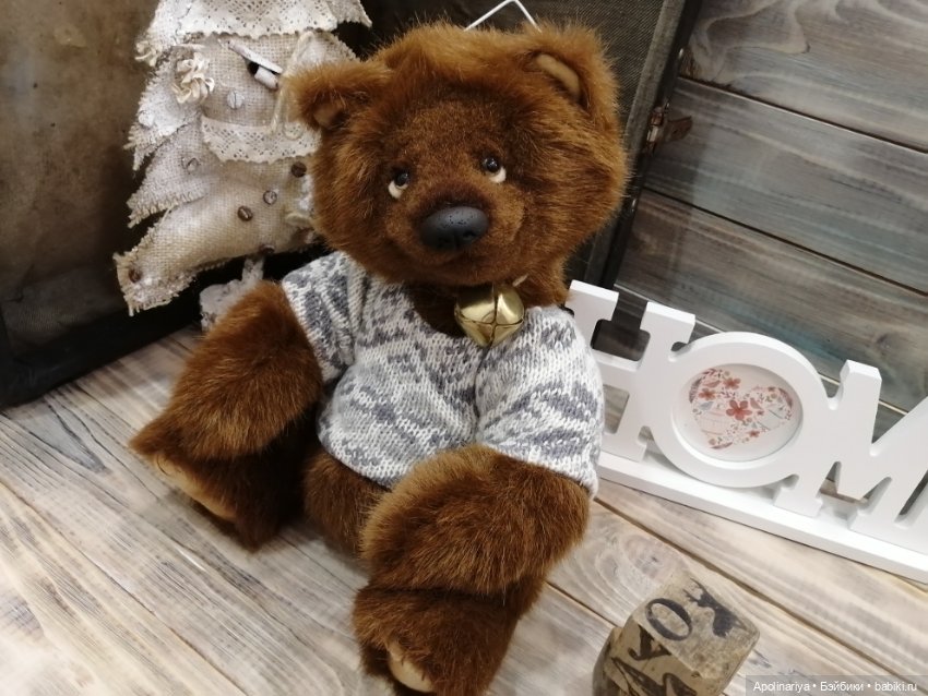 Brownie шоколадный мишка — Авторские мишки Тедди и друзья: фото