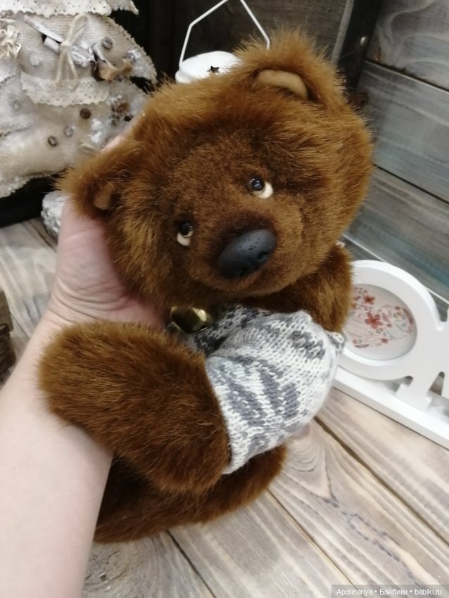 Brownie шоколадный мишка — Авторские мишки Тедди и друзья: фото (фото 8)