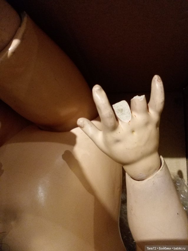 Ремонт пальцев антикварной кукле. Вопрос (фото 5)