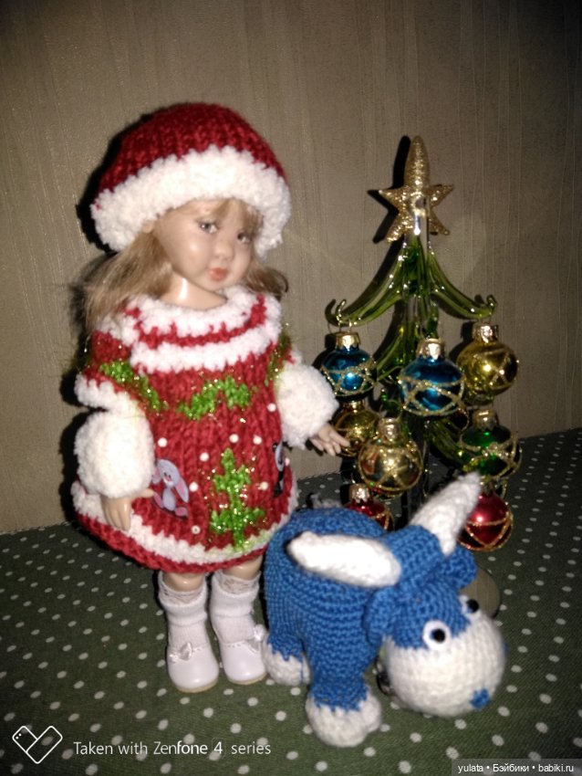 Санечка, елка и Гаврюша — Домашние фото авторских кукол: личные коллекции