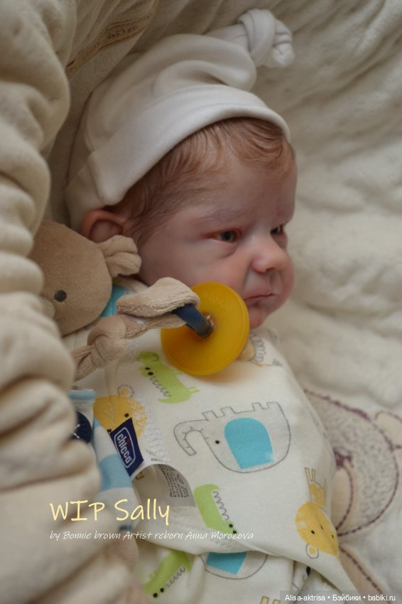 Процесс возрождения Салли скульптора Бонни Браун Кукла -реборн Анны Морозовой